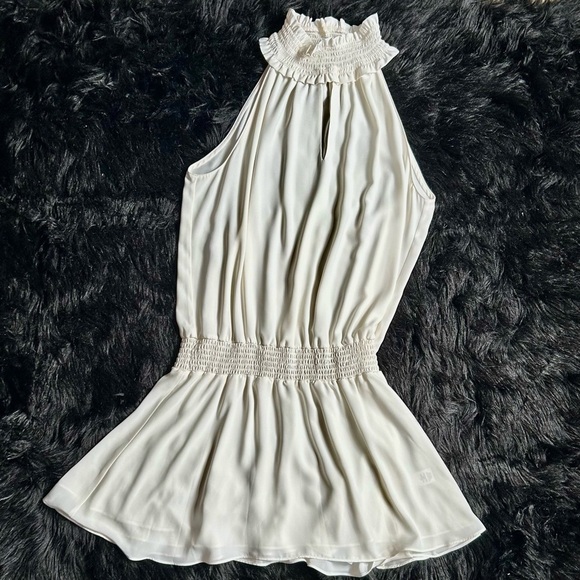 Amanda Uprichard Kimmie High
Neck Mini Dress in Ivory Sz L - Picture 8 of 10